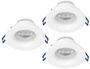 EGLO LED Einbauleuchte Salabate, Leuchtmittel inklusive, 3er Set Einbaustrahler, &Oslash;