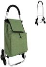 relaxdays Einkaufstrolley Treppensteiger 45 l, 45 l, gr&uuml;n