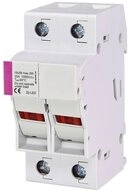 ETI Sicherungshalter Sicherungshalter f&uuml;r 10.3x38mm, 2-polig 1000V 25A mit LED
