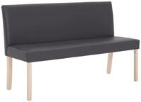 vidaXL Sitzbank, Bank 139,5 cm Grau Kunstleder