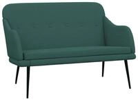 vidaXL Sitzbank Sitzbank Dunkelgr&uuml;n 110x76x80 cm Stoff