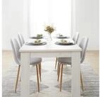 Homestyle4u Essgruppe Esstisch 90x160 bis 90x200 erweiterbar mit 4 St&uuml;hle...