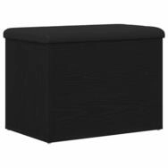vidaXL Sitzbank Sitzbank mit Stauraum Schwarz Eichen-Optik 62 x 42 x 45 cm...