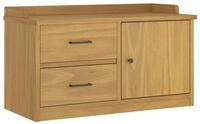 vidaXL Sitzbank Flurbank SANDNES 87x40x50 cm Massivholz Kiefer