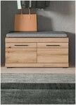 xonox.home Schuhbank, Evoke Oak Nachbildung Softclose Melamin Modern 90x44x40 cm