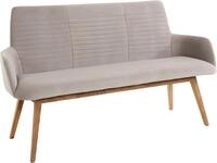 OTTO products Sitzbank Alessja (1-St), Breite 160 cm, Bezug aus Microfaser, Gestell