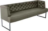 K+W Komfort & Wohnen Polsterbank Creso, im modernen Chesterfield-Look, mit schwarzen
