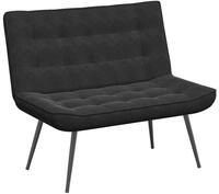 vidaXL Sitzbank Sitzbank Schwarz 110x74x84 cm Samt