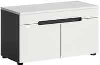 xonox.home Sitzbank, Basalt grau Nachbildung Melamin beschichtet modern 80x45x37 cm