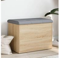 vidaXL Sitzbank, Sitzbank mit Stauraum Sonoma-Eiche 62x42x45 cm Holzwerkstoff