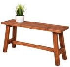 Spetebo Sitzbank Hochwertige Mahagoni Bank (bis 120 kg, 1-St., natur dunkel),