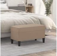 vidaXL Sitzbank, Sitzbank Cappuccino-Braun 70x35x41 cm Kunstleder