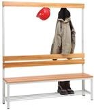 SZ METALL Sitzbank, Sitzbank 1,50 m, mit Hakenleiste-Garderobe und Schuhrost