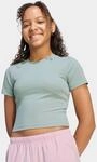 T-Shirt ADIDAS SPORTSWEAR "JG SPI SOFT TEE", M&auml;dchen, Gr. 140, gr&uuml;n (wonder sage,