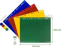 Tarifold F&auml;chermappe Sichttafel magnetisch A4 E=5 St&uuml;ck blau