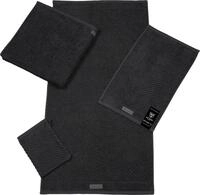 ROSS Handtuch Smart, Frottier (2-St), Uni-Rippe mit Velourslabel