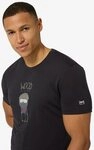 SUPER.NATURAL T-Shirt f&uuml;r Herren,Merino M WOOD CRAFTI TEE mit Aufdruck,