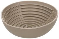 Flamingo Antischlingnapf Leckmatte Laslo rund taupe