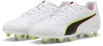 Fu&szlig;ballschuh PUMA "KING 20 PLAY FGAG", Gr. 44, wei&szlig; (puma wei&szlig;, glowing rot, gelb