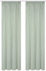 Home Basics Vorhang Softy 2Er Set Kombibandschal 160 x 140 cm 2x Fertigschal Salbei