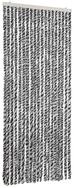 vidaXL Insektenschutz-Vorhang, Fliegenvorhang Grau, Schwarz und Wei&szlig; 56x200 cm