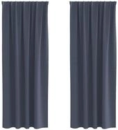 vidaXL Vorhang Verdunkelungs-Vorh&auml;nge mit Ringen 2 pcs Anthrazit 245 x 140 cm...