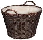 Siena Garden Aufbewahrungsbox Weidenkorb mit Jute &Oslash; 50 x 33 cm
