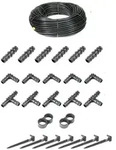HaGa Bew&auml;sserungssystem Bew&auml;sserungsset - 50 Meter Tropfschlauch 16mm ohne