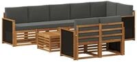 vidaXL Gartenlounge-Set Sofagarnituren Massivholz, (8-tlg)