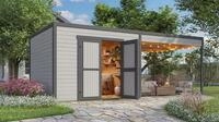 weka Gartenhaus Batu 3 mit Anbau, BxT: 600x609,2 cm