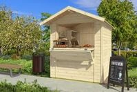 LASITA MAJA Gartenhaus Lasita Maja Elementhaus Kent, Modell 4, 13 mm, 210 x 225...