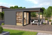 LASITA MAJA Gartenhaus DOMEO 2, BxT: 524x319,6 cm, (Set), mit Dachverl&auml;ngerung