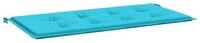 vidaXL Sitzauflage Bankpolster Uni T&uuml;rkis 120 x 50 x 3 cm Oxford-Stoff, (1 St)