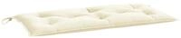 vidaXL Sitzauflage Gartenbank-Auflage Creme 100x50x7 cm Oxford-Gewebe, (1 St)