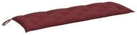 vidaXL Sitzauflage Gartenbank-Auflage Melange Weinrot 150x50x7 cm Stoff, (1 St)