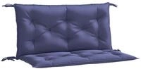 vidaXL Sitzauflage Gartenbank-Auflagen 2 Stk. Marineblau 100x50x7 cm...