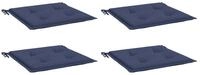 vidaXL Sitzauflage Palettenkissen 4 Stk. Marineblau 40x40x4 cm Oxford-Gewebe, (4 St)