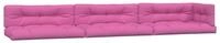 vidaXL Sitzauflage Palettenkissen 7-tlg. Rosa Stoff, (7 St)