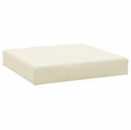 vidaXL Palettenkissen, Sitzkissen Creme 60x60x8 cm Oxford-Gewebe