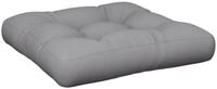 vidaXL Sitzauflage Palettenkissen Grau 60x60x12 cm Stoff, (1 St)