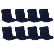 Beautissu Sitzauflage 8er Set Niedriglehner Auflagen Set Flair NL, 100x50x8cm,