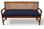 Beautissu Bankauflage Bankauflage Flair BK, ca.120x50x10cm, Dunkelblau, Sitzkissen