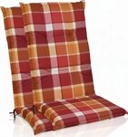 Beautissu Hochlehnerauflage 2er Set Hochlehner Auflagen Set 120x50 cm Polster...