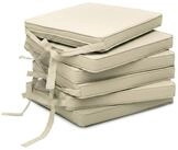 Beautissu Stuhlkissen 6er Set Loft SK Stuhlkissen Natur, 45x40x5cm,...