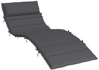 vidaXL Sitzauflage Sonnenliegen-Auflage Anthrazit 180x60x4 cm Oxford-Gewebe, (1...
