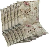 GO-DE Sesselauflage, (Spar-Set, 6 St), Schmetterling beige - Ma&szlig;e BxLxH ca.:...