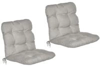 Beautissu Sitzauflage 2er Set Niedriglehner Auflagen Set Flair NL, 100x50x8cm,...