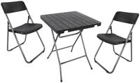Spetebo Sitzgruppe Garten Rattan Design klappbar, (Artikel, 1-tlg., / 3-tlg. /