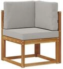 vidaXL Gartenlounge-Set Outdoor-Sofagarnitur mit Kissen 8 pcs Nat&uuml;rlich und