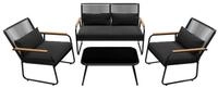 GARMIO Gartenlounge-Set Sitzgruppe Gartenlounge Set, (inkl. Kissen, 4-teilig mit